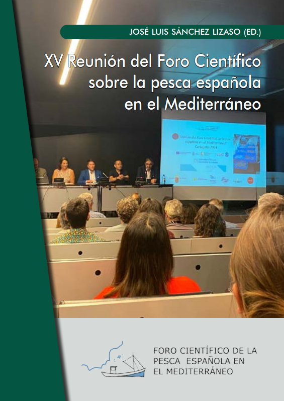 Imagen de portada del libro XV Reunión del Foro Científico sobre la pesca española en el Mediterráneo