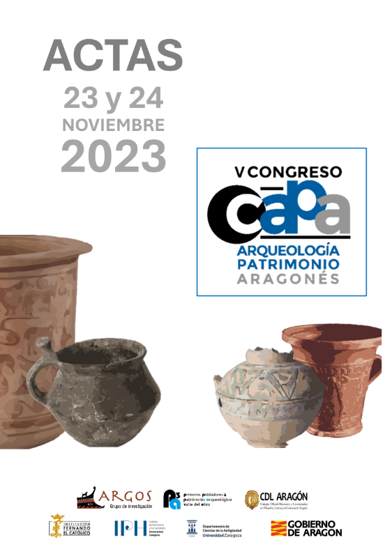 Imagen de portada del libro V congreso de arqueología y patrimonio aragonés