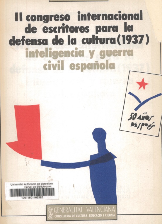 Imagen de portada del libro II Congreso Internacional de Escritores para la Defensa de la Cultura