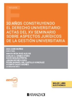 Imagen de portada del libro 30 años construyendo el derecho universitario
