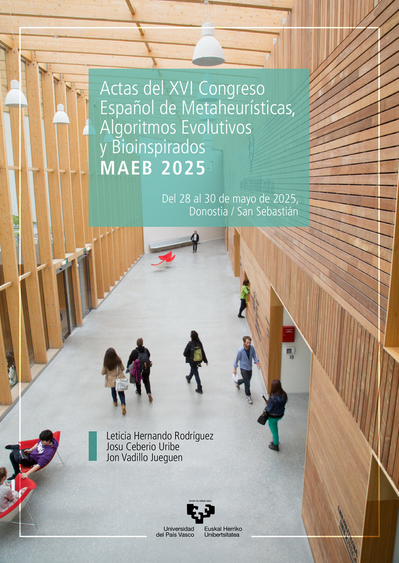 Imagen de portada del libro Actas del XVI Congreso Español de Metaheurísticas, Algoritmos Evolutivos y Bioinspirados