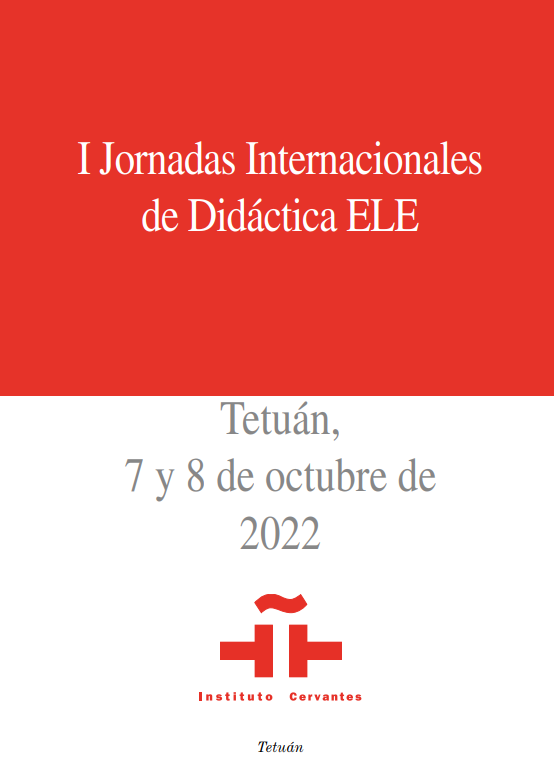 Imagen de portada del libro Actas de las I Jornadas Internacionales de Didáctica ELE del Instituto Cervantes de Tetuán (2022)