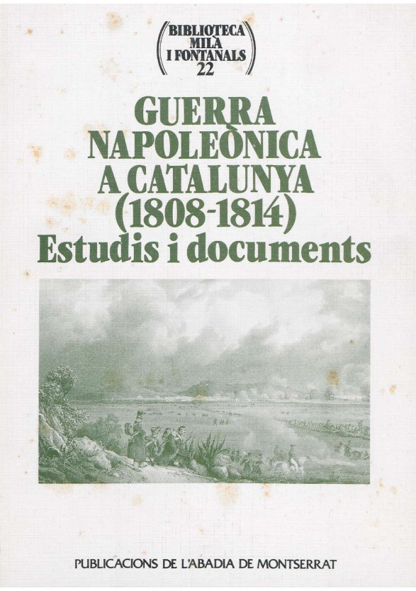 Imagen de portada del libro Guerra napoleònica a Catalunya (1808-1814)