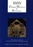 Imagen de portada del libro XXXV Coloquios Históricos de Extremadura. Dedicado a la memoria del obispo D. Gutierre de Vargas Carvajal