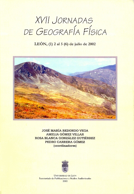 Imagen de portada del libro XVII Jornadas de Geografía Física