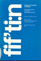 Imagen de portada del libro Actas del XV congreso de AEDEAN