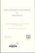Imagen de portada del libro XVI Congrés Valencià de Filosofia