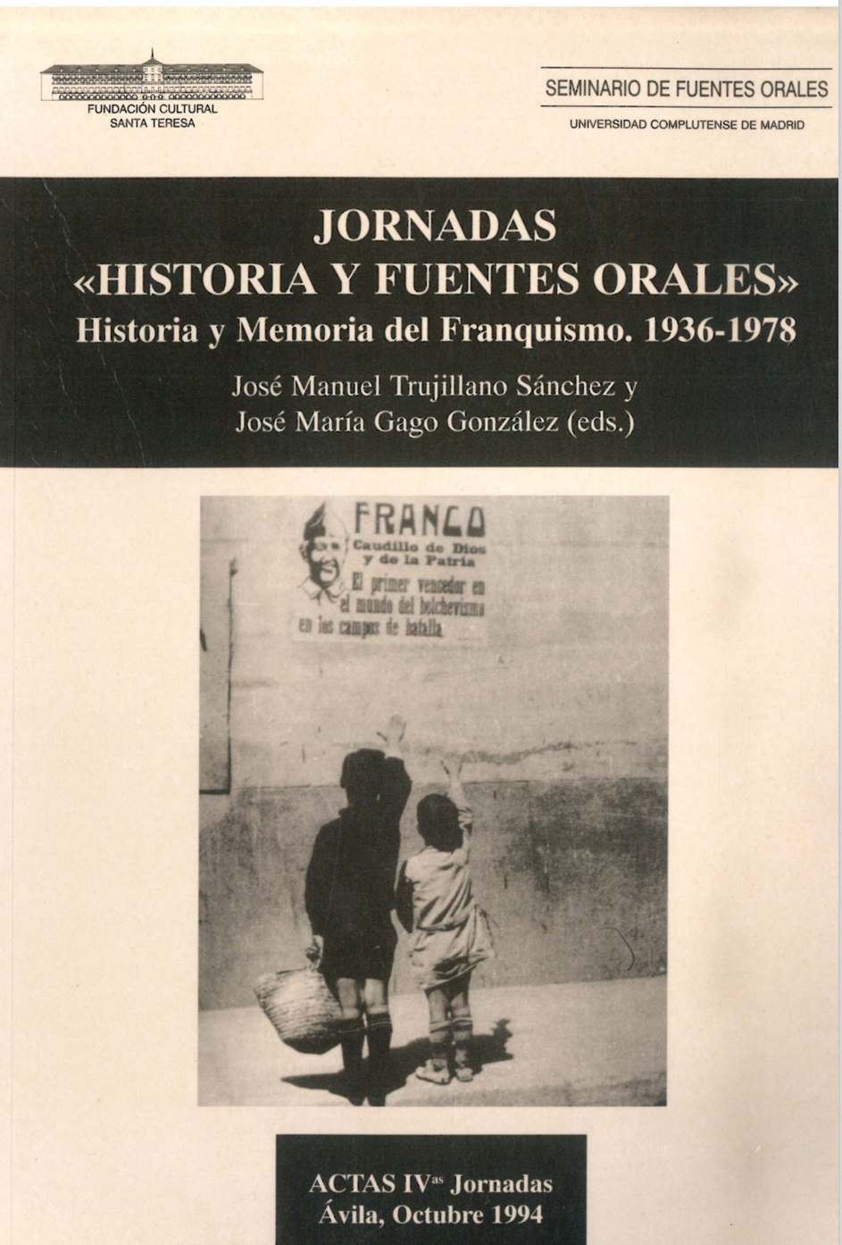 Imagen de portada del libro Historia y fuentes orales