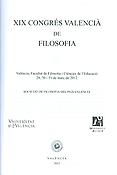 Imagen de portada del libro XIX Congrés Valencià de Filosofia