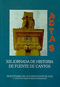 Imagen de portada del libro XIII Jornada de historia de Fuente de Cantos