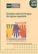 Imagen de portada del libro Estudios sobre la lengua de signos española