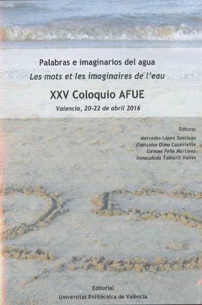 Imagen de portada del libro Palabras e imaginarios del agua
