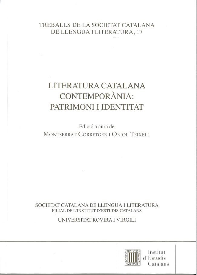 Imagen de portada del libro Literatura catalana contemporània
