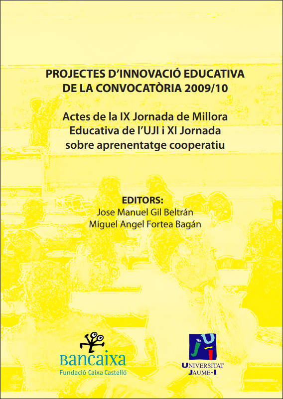 Imagen de portada del libro Projectes d'innovació educativa de la convocatòria 2009/10