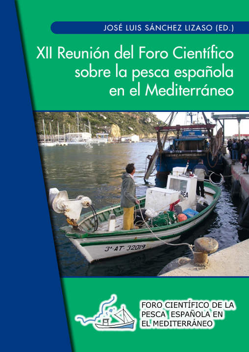 Imagen de portada del libro XII Reunión del Foro Científico sobre la pesca española en el Mediterráneo