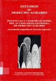 Imagen de portada del libro Estudios de derecho agrario