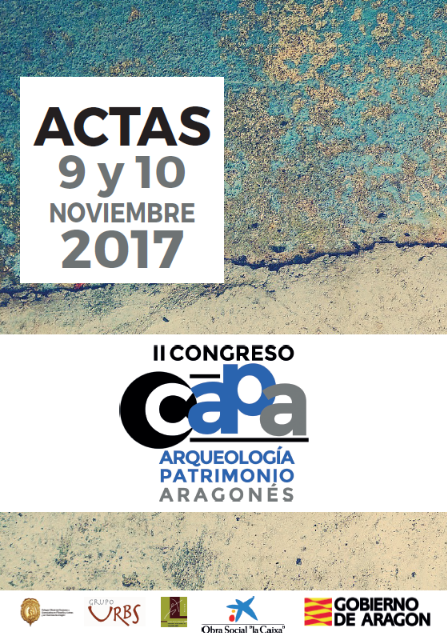 Imagen de portada del libro II Congreso CAPA Arqueología Patrimonio Aragonés