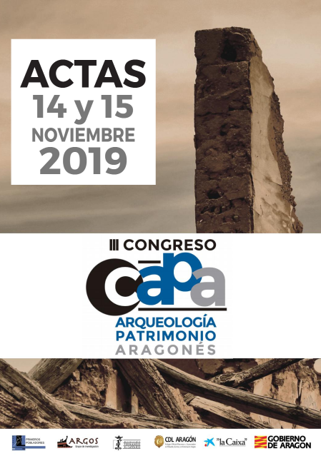 Imagen de portada del libro III Congreso CAPA Arqueología Patrimonio Aragonés