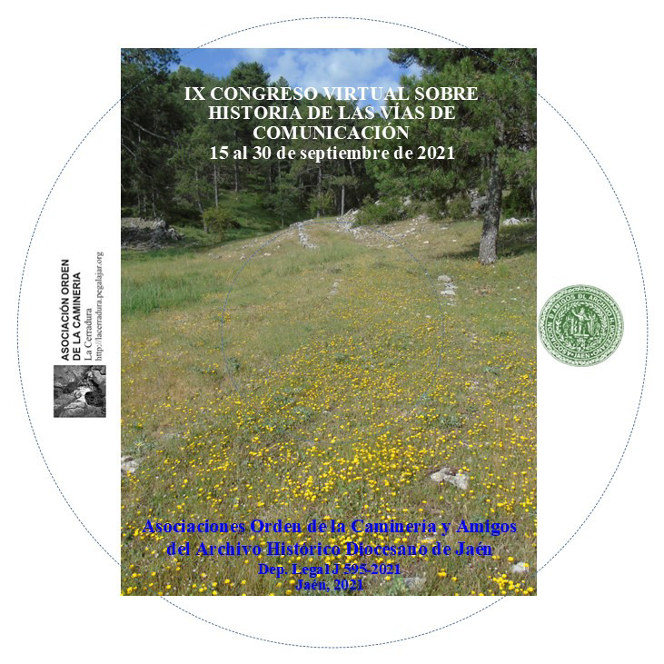 Imagen de portada del libro IX congreso virtual sobre historia de las vías de comunicación (del 15 al 30 de septiembre de 2021)