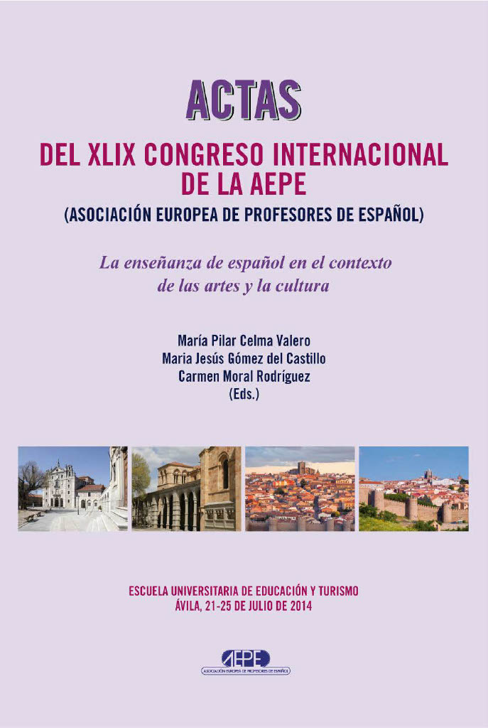 Imagen de portada del libro La enseñanza del español en el contexto de las artes y la cultura