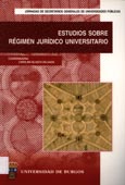 Imagen de portada del libro Estudios sobre régimen jurídico universitario