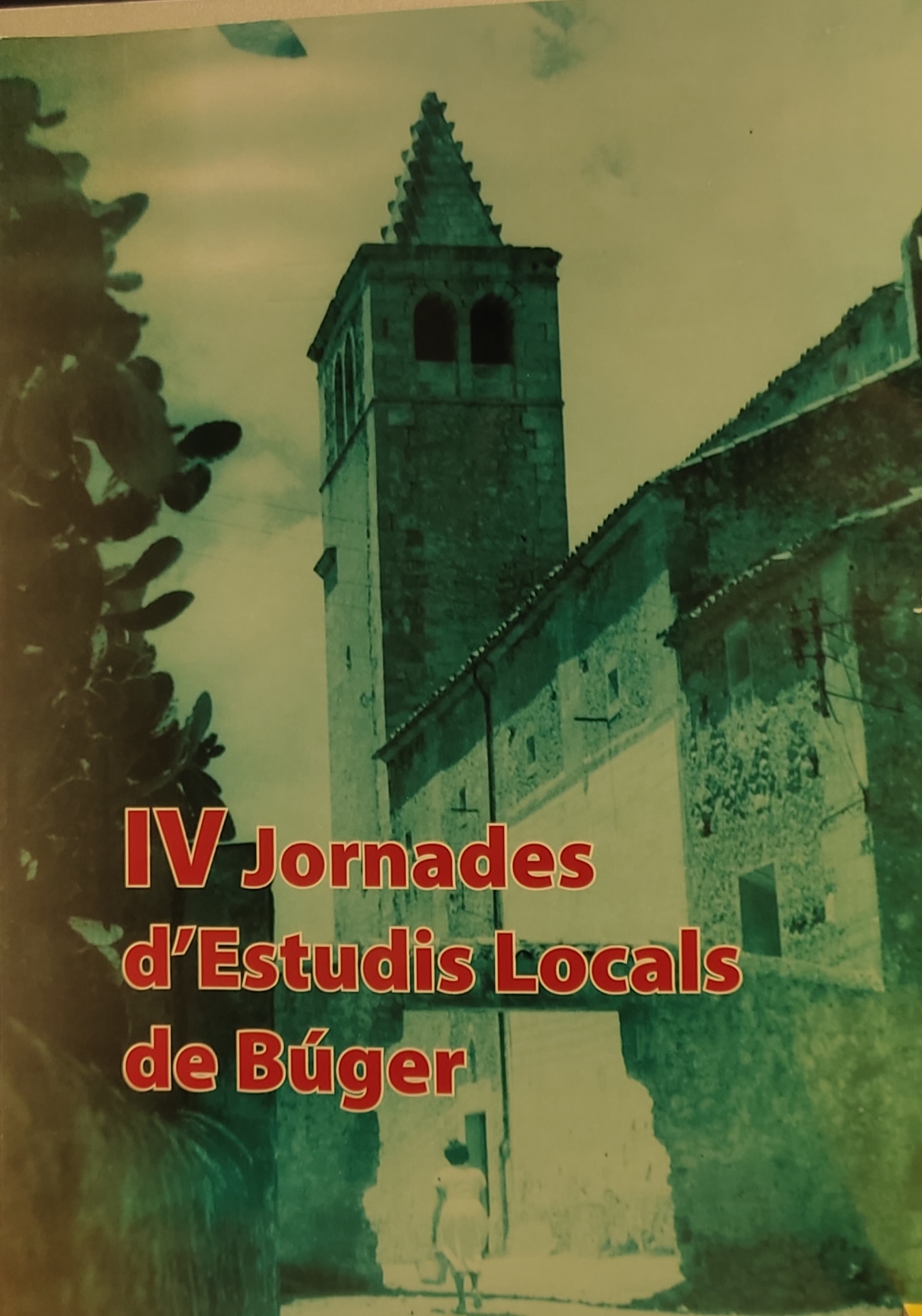 Imagen de portada del libro IV Jornades d'estudis locals de Búger