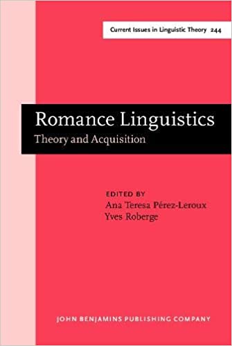 Imagen de portada del libro Romance linguistics theory and acquisition