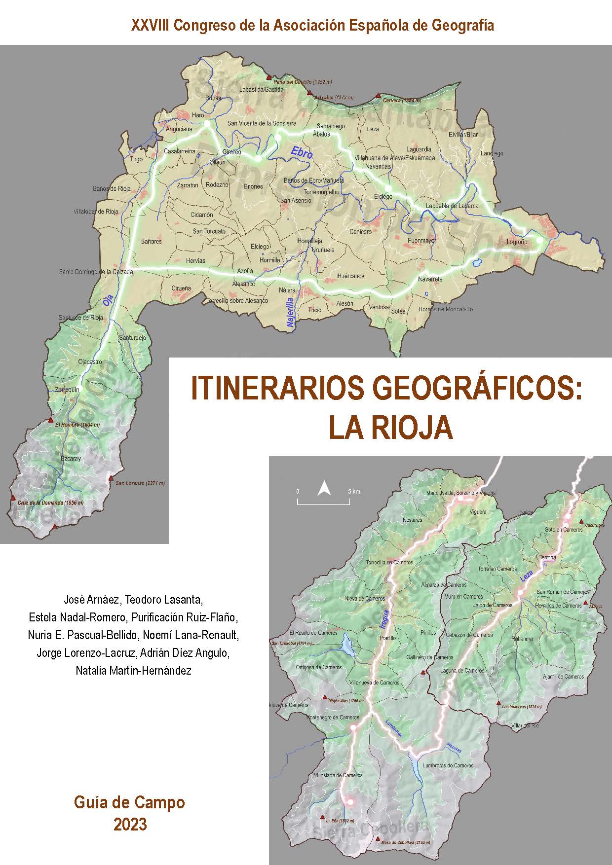 Imagen de portada del libro Itinerarios geográficos. La Rioja