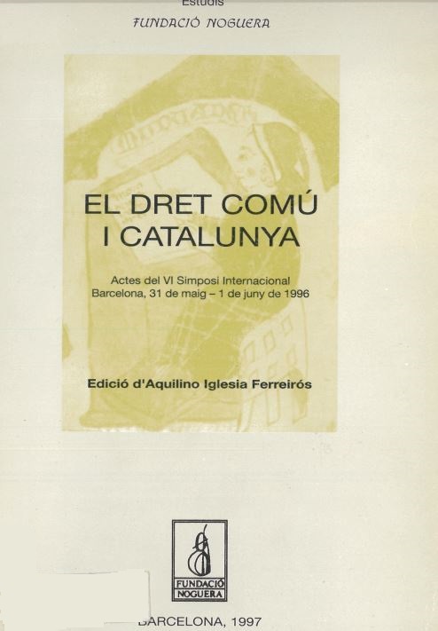 Imagen de portada del libro El dret comú i Catalunya
