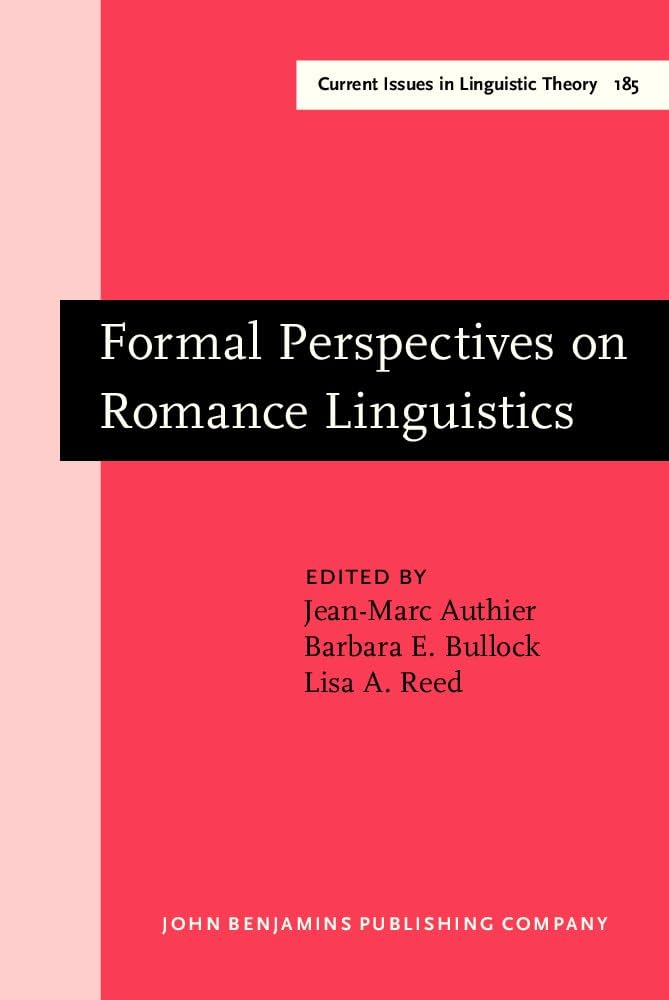 Imagen de portada del libro Formal perspectives of Romance linguistics : selected papers from the 28th Linguistic Symposium on Romance Languages (LSRL XXVIII)