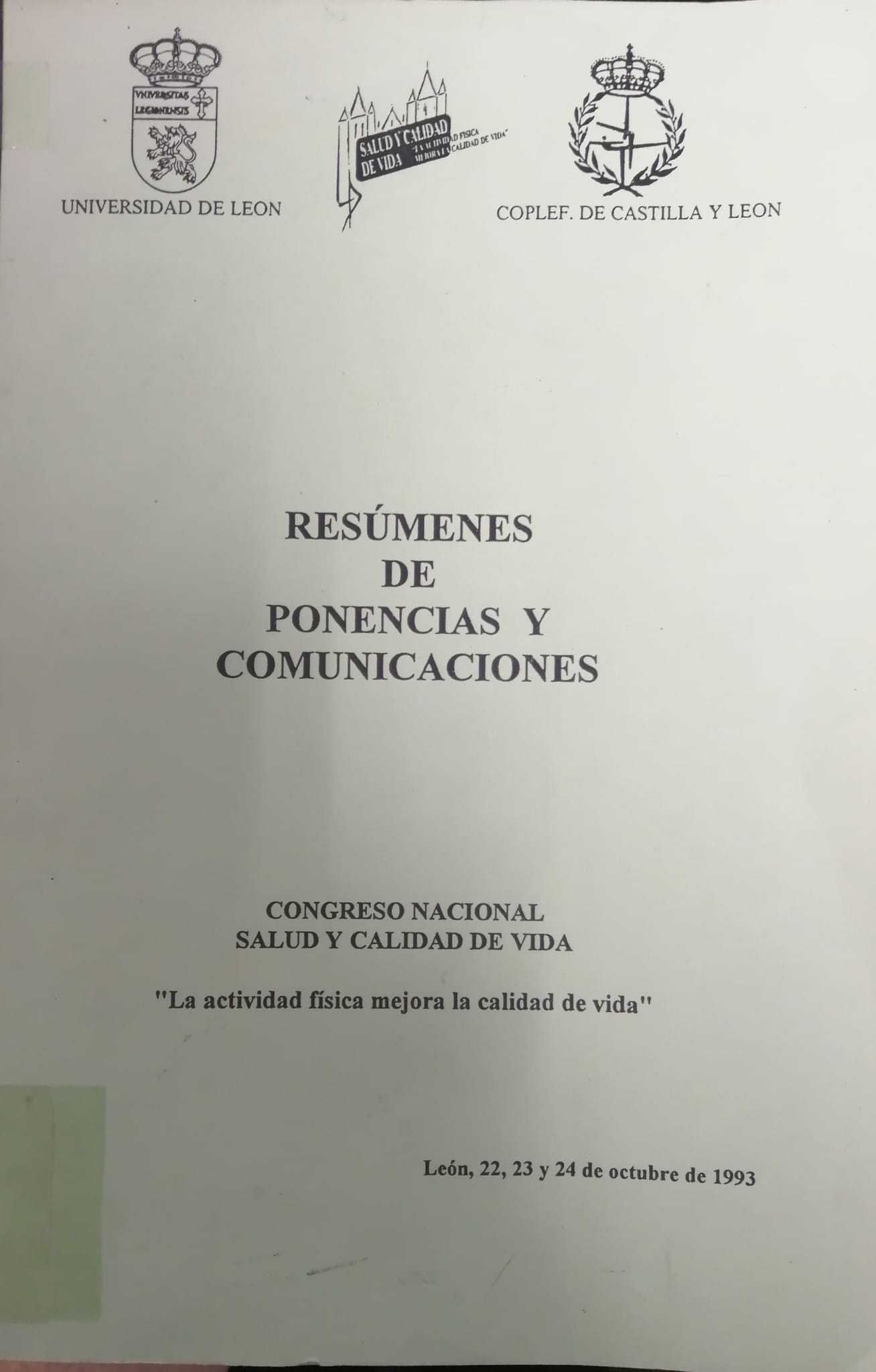 Imagen de portada del libro La actividad física mejora la calidad de vida