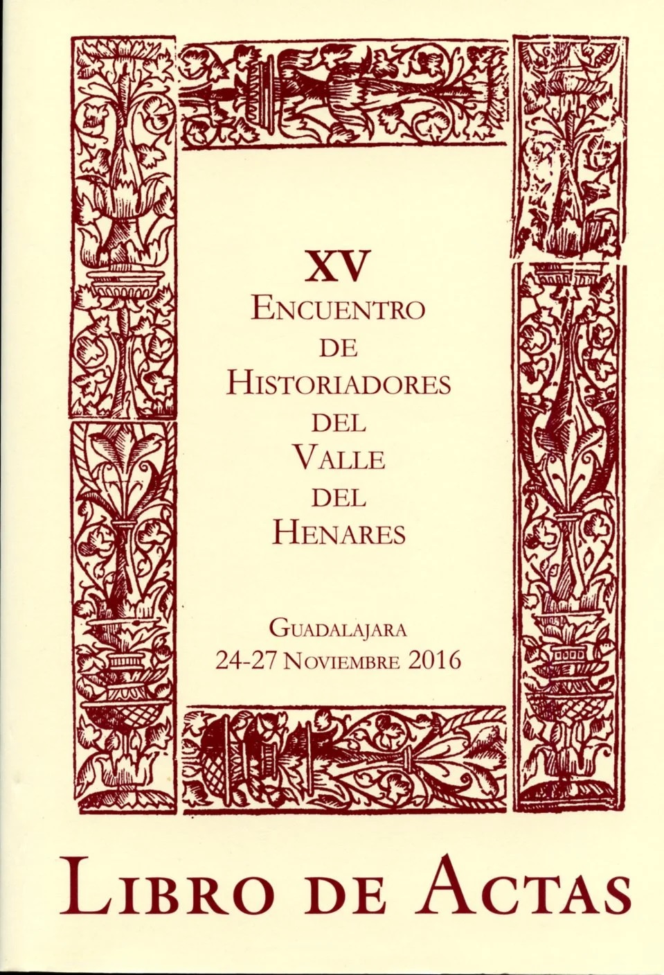 Imagen de portada del libro XV Encuentro de Historiadores del Valle del Henares