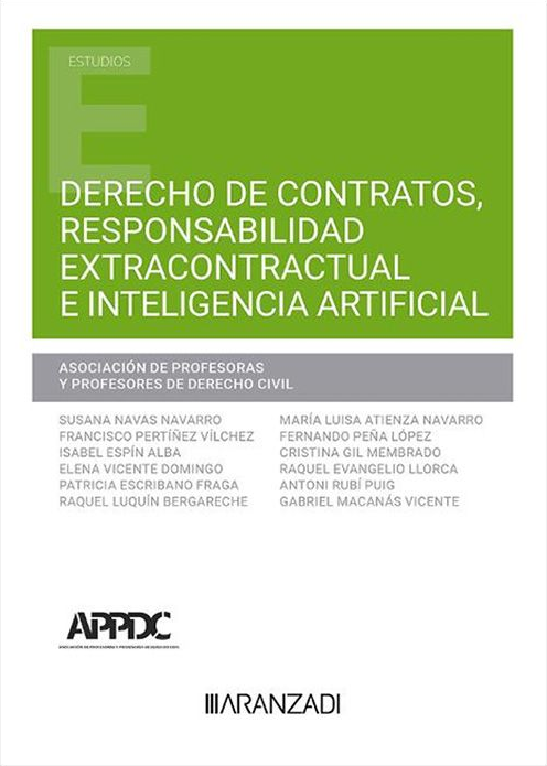 Imagen de portada del libro Derecho de contratos, responsabilidad extracontractual e inteligencia artificial