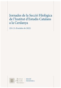 Imagen de portada del libro Jornades de la Secció Filològica de l'Institut d'Estudis Catalans a la Cerdanya