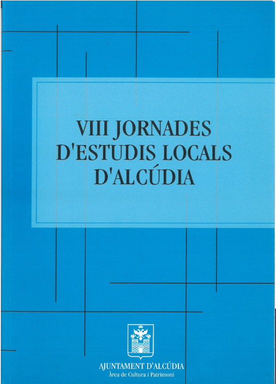 Imagen de portada del libro VIII Jornades d'Estudis Locals d'Alcúdia