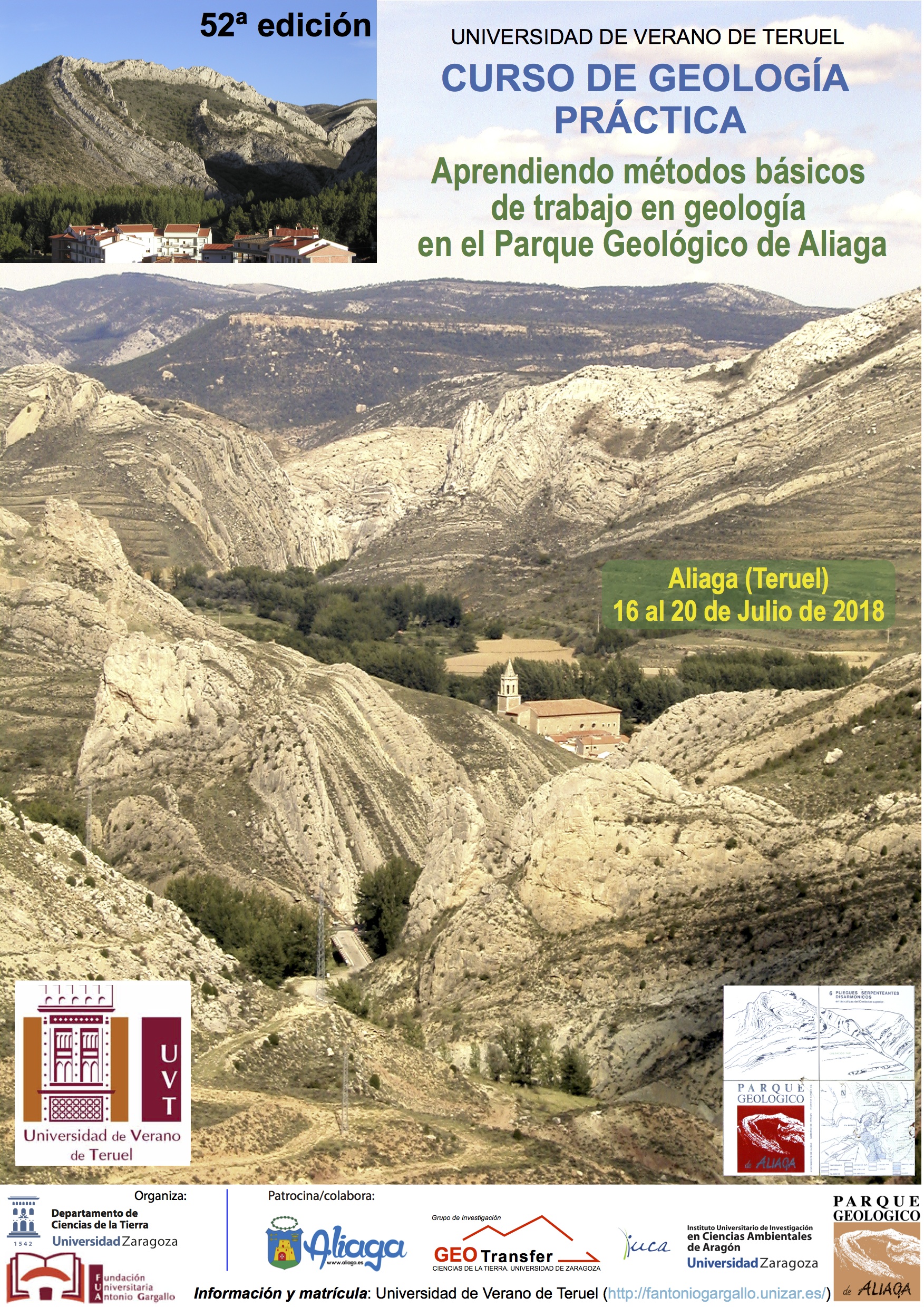 Imagen de portada del libro LII Curso de Geología Práctica. Aprendiendo métodos básicos de trabajo en geología en el Parque Geológico de Aliaga