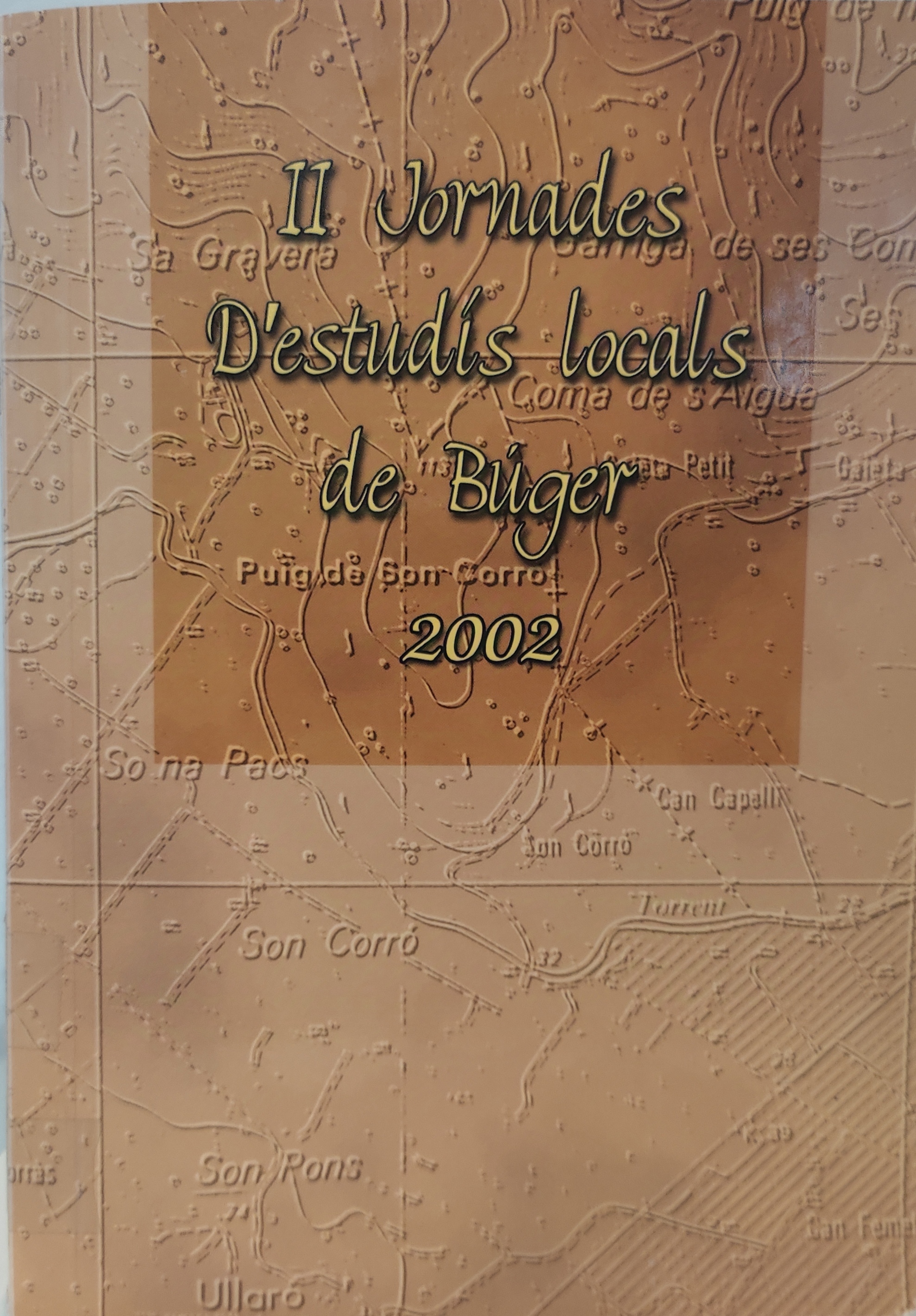 Imagen de portada del libro II Jornades d'Estudis Locals de Búger (2002)