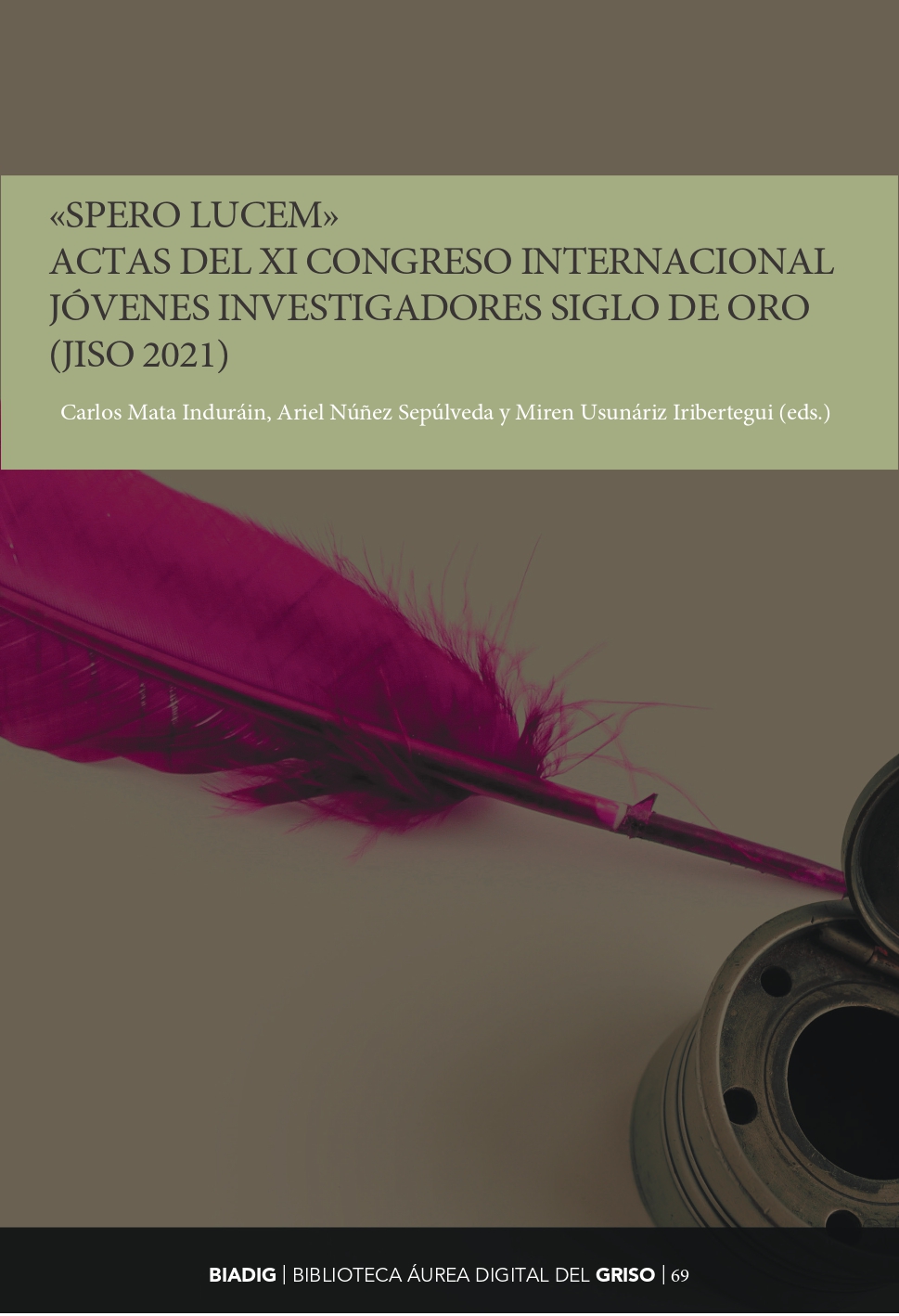 Imagen de portada del libro «Spero Lucem»