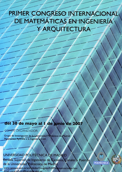 Imagen de portada del libro Primer Congreso Internacional de Matemáticas en Ingeniería y Arquitectura