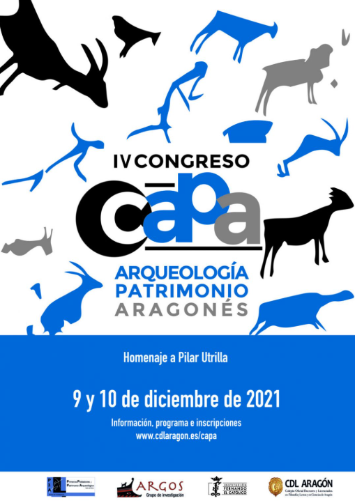 Imagen de portada del libro IV Congreso CAPA. Arqueología y Patrimonio Aragonés. Homenaje a Pilar Utrilla Miranda