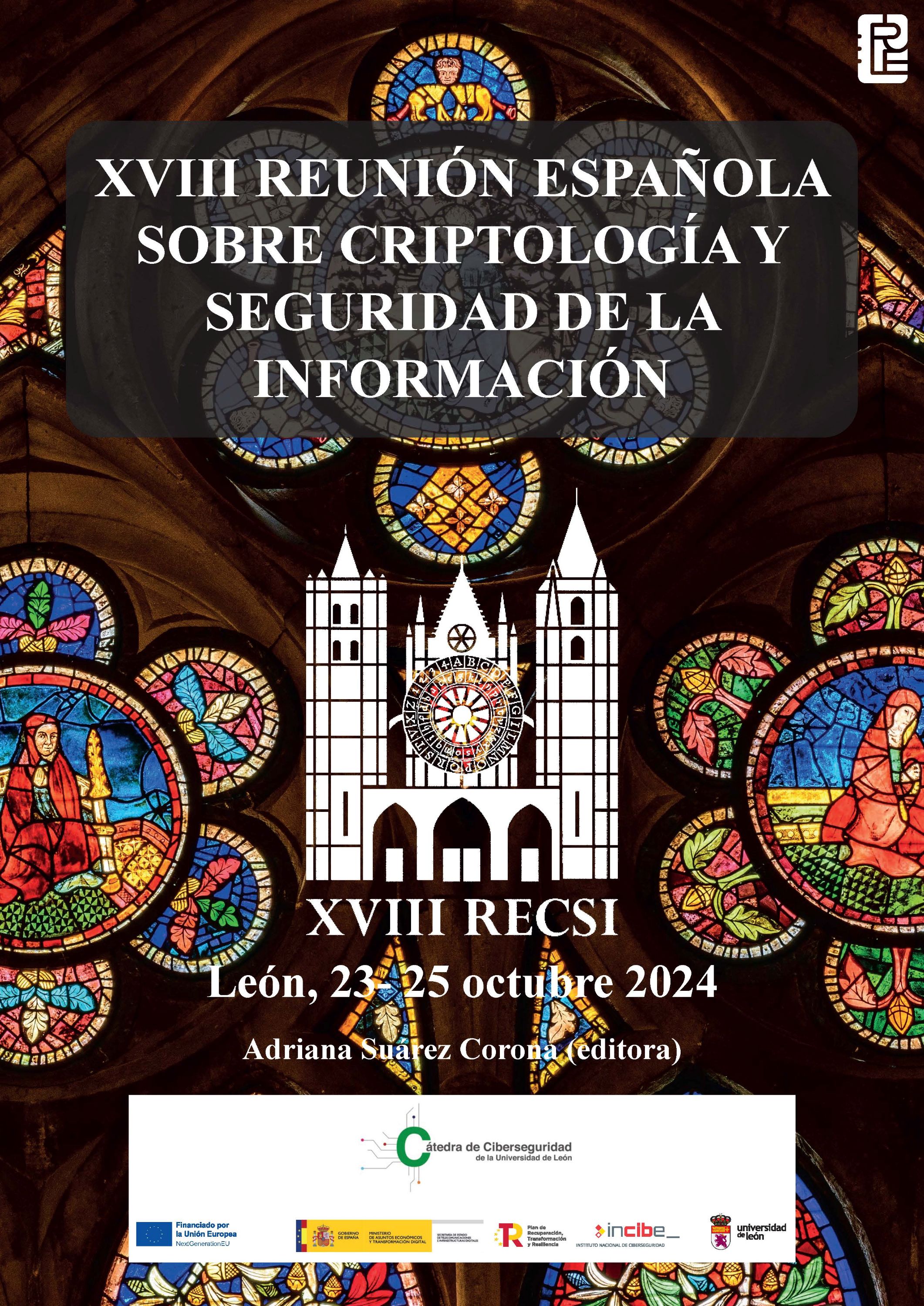 Imagen de portada del libro XVIII Reunión Española sobre Criptología y Seguridad de la Información