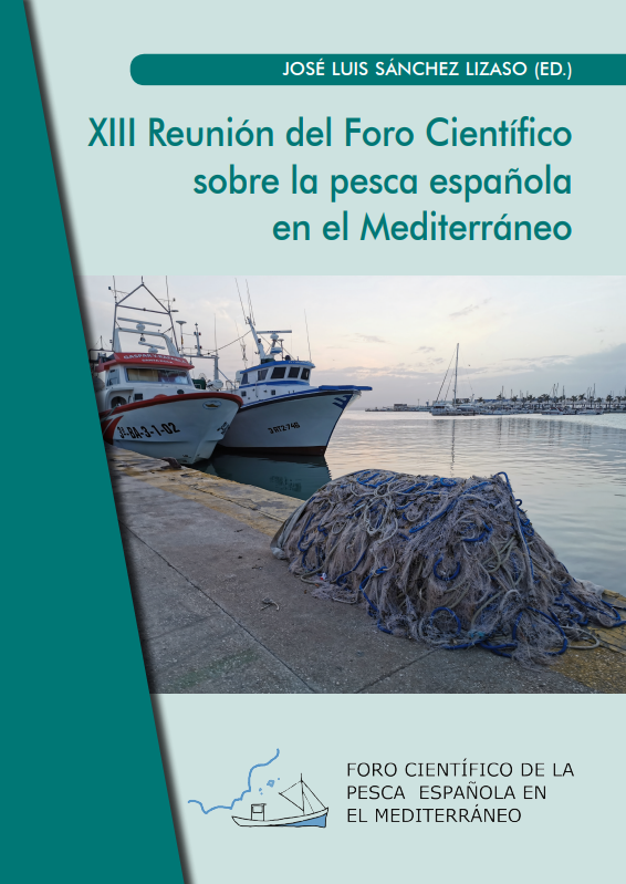 Imagen de portada del libro XIII Reunión del Foro Científico sobre la Pesca Española en el Mediterráneo