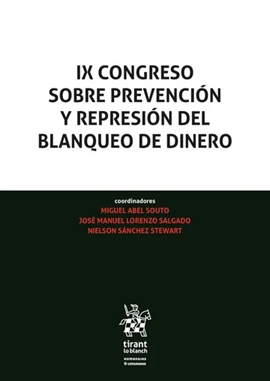 Imagen de portada del libro IX Congreso sobre prevención y represión del blanqueo de dinero