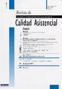 Imagen de portada de la revista Revista de calidad asistencial